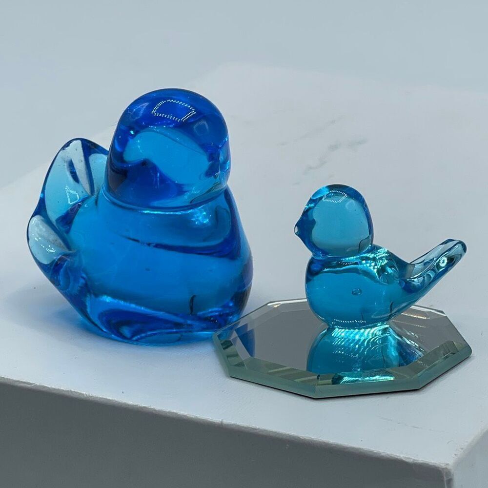 Bluebirds of happiness set of 2 figurines